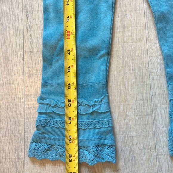 3pc Lot Naartjie Blue Top Long Sleeve Shirt Pants Set Outfit Floral Girls Size 4 - Picture 11 of 11